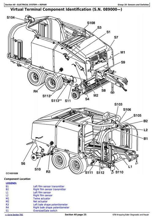 Product picture John Deere 678 Hay and Forage Wrapping Baler Diagnostic and Repair Technical Manual (TM3301)